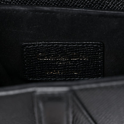 Christian Dior Grained Calfskin Mini Saddle Bag Black 6 of 10