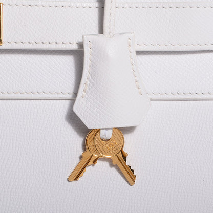 Hermes Epsom Kelly Sellier 40 White 9 of 25