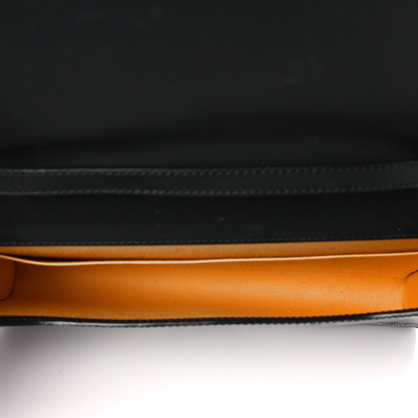 Goyardine Monte Carlo Bois Clutch With Strap Black