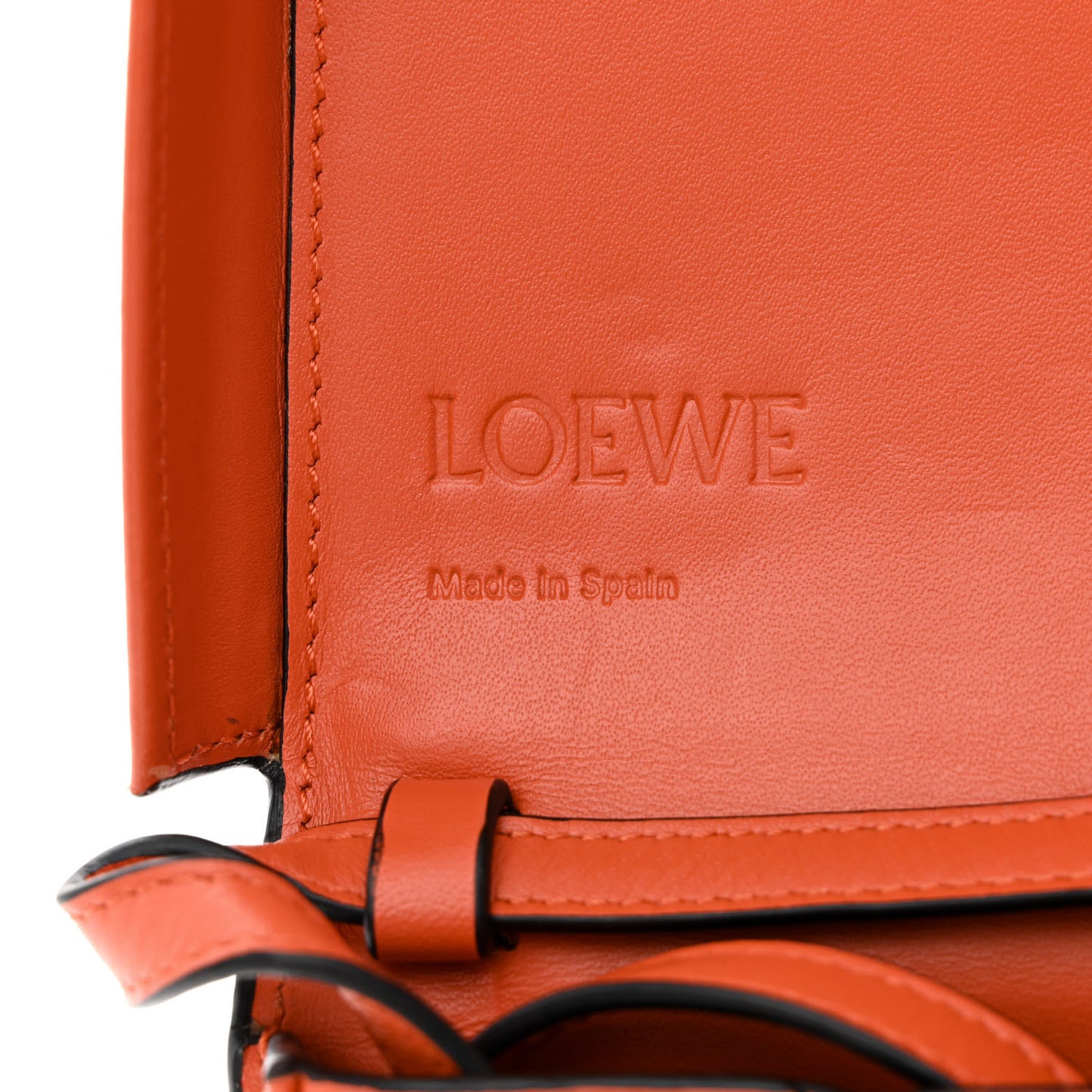 Soft Calfskin Heel Bag Orange