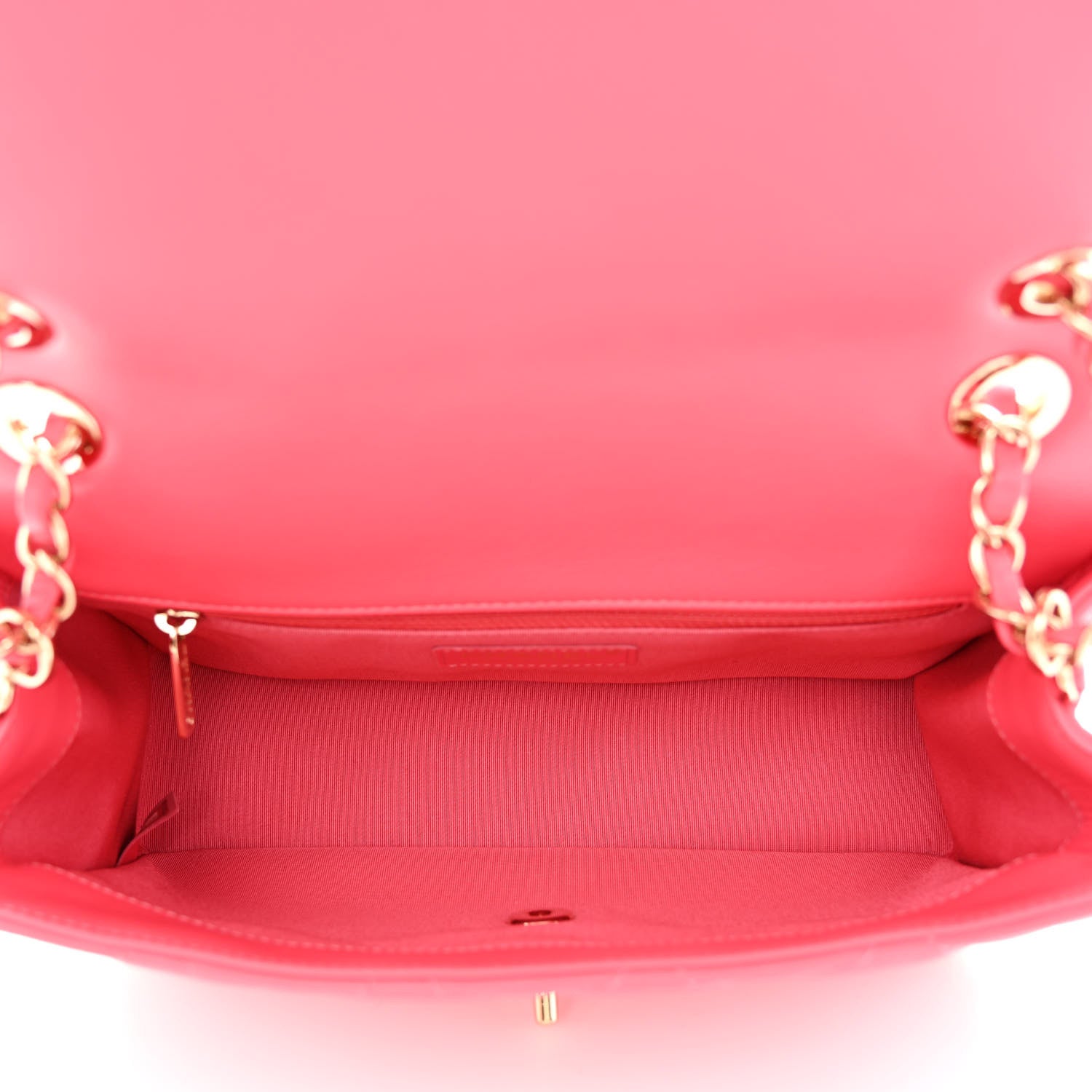 Chanel Crumpled Calfskin Quilted Medium Chain All Over Flap Pink 5 of 10