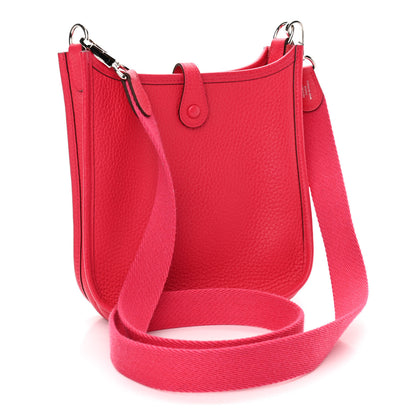 Hermes Taurillon Clemence Evelyne TPM Rose Extreme 3 of 11