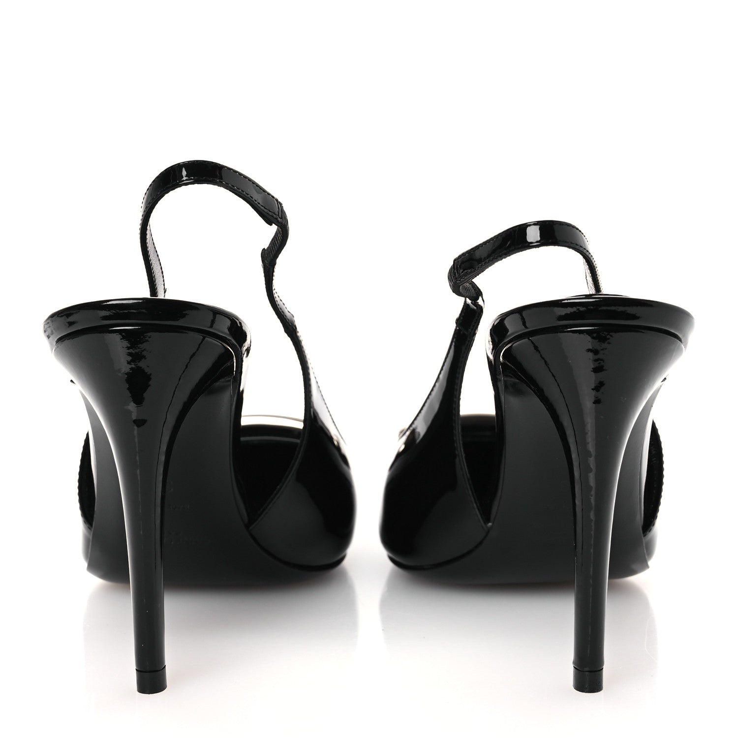 Saint Laurent Vernice Grupy Avenue 95 Slingback Pumps 38 Black 6 of 13