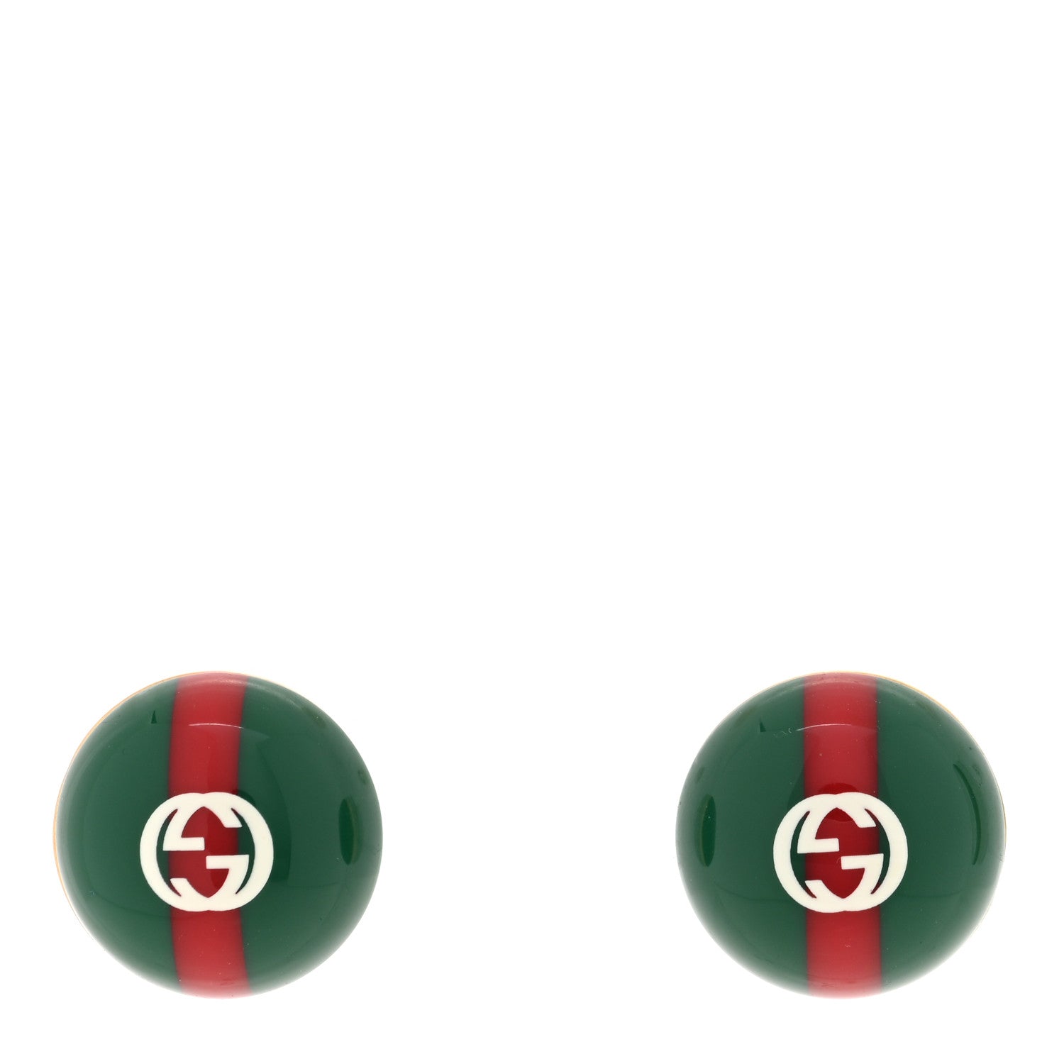 Gucci Resin Web Stud Earrings 1 of 4