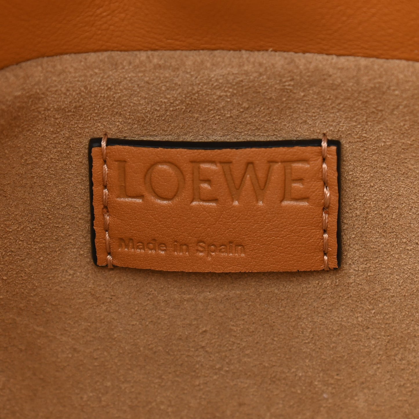 Calfskin Mini Flamenco Knot Clutch Warm Desert