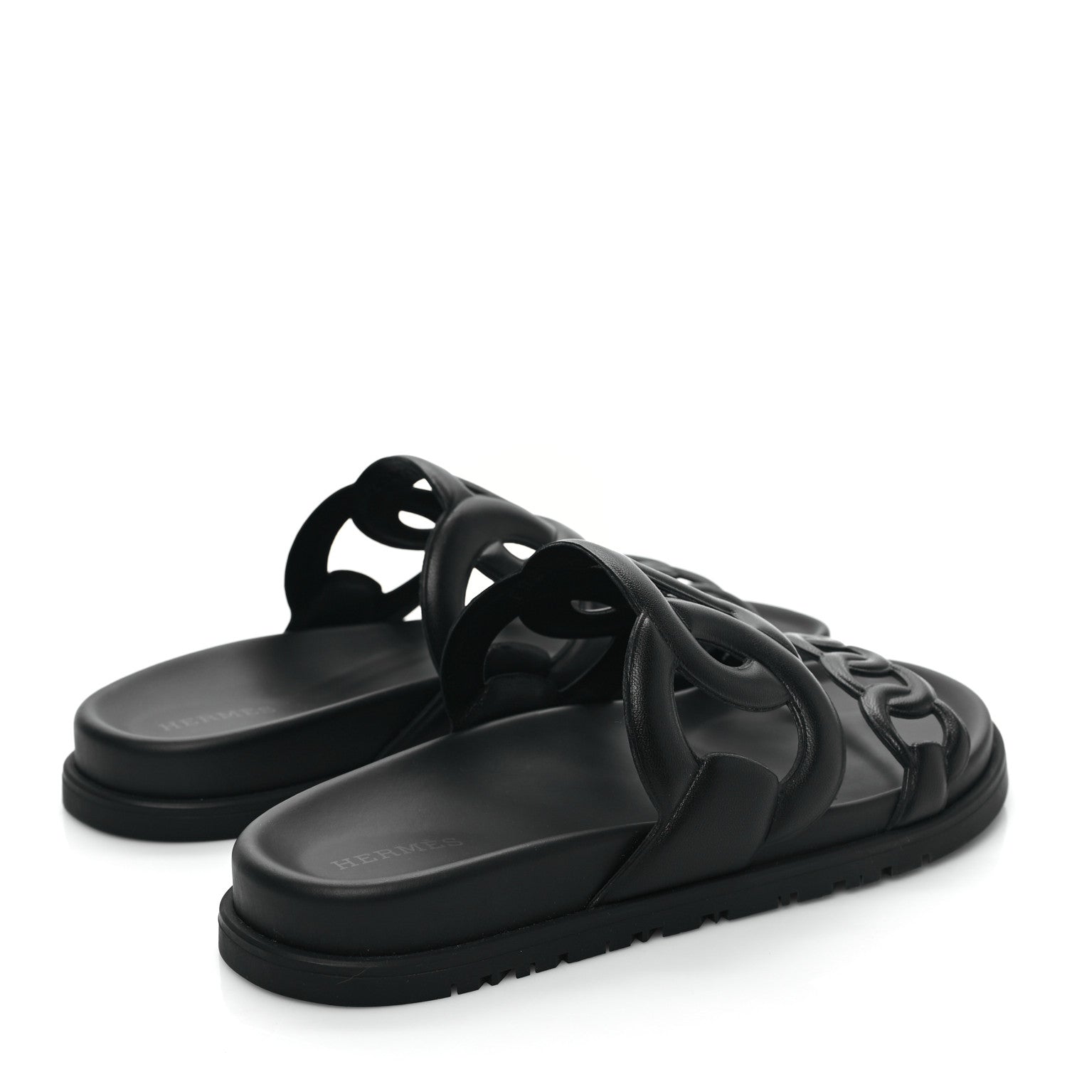 Hermes Nappa Extra Sandals 36 Black 5 of 9