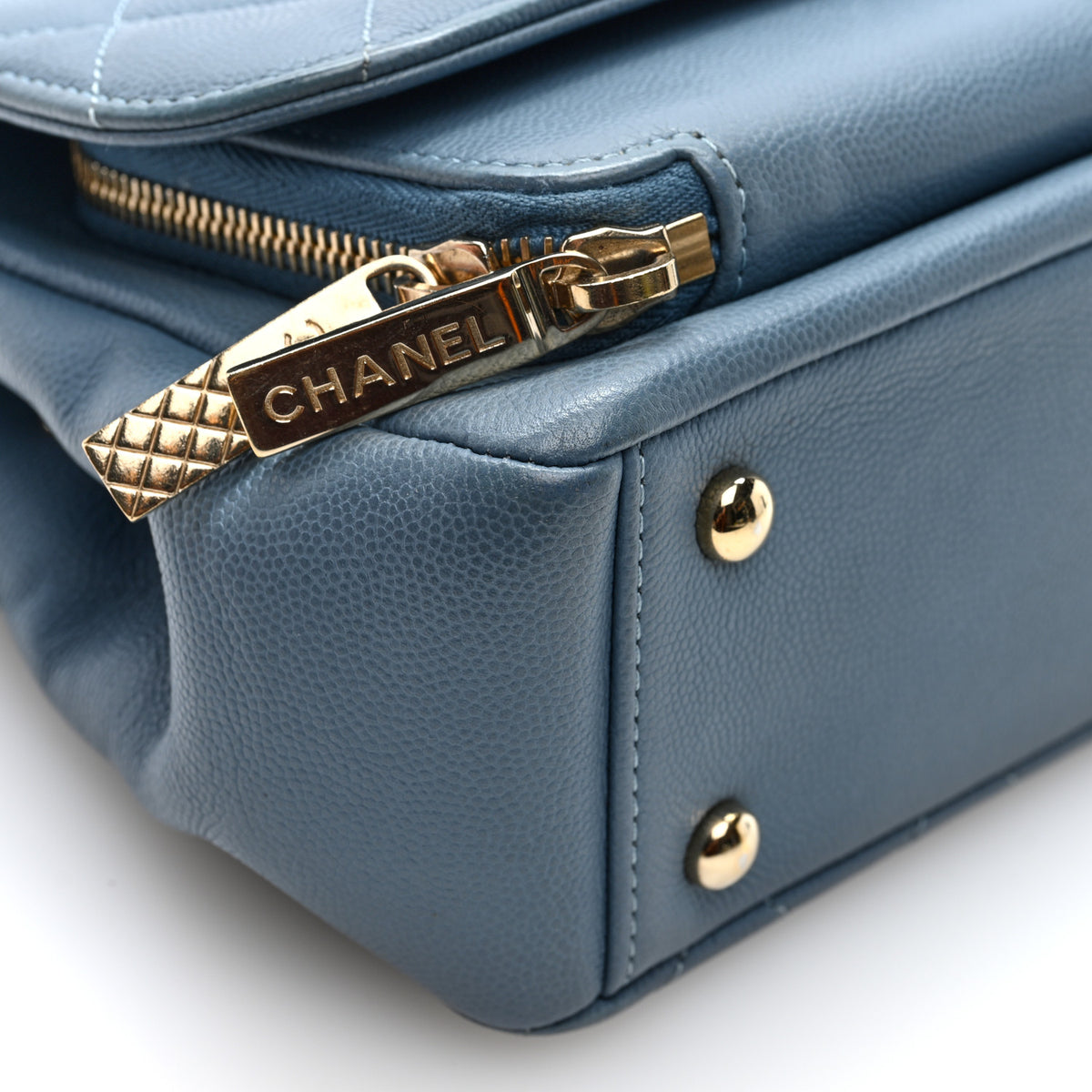 Chanel Caviar Quilted Small Business Affinity Flap Light Blue 9 of 10