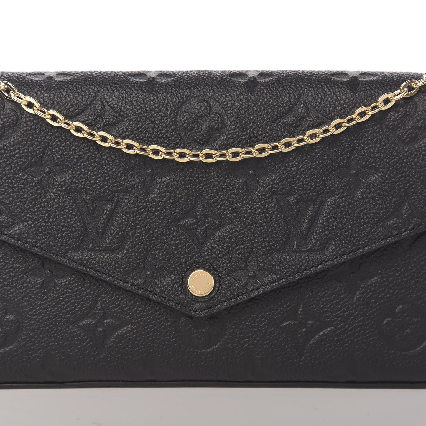 Empreinte Pochette Felicie Chain Wallet Black