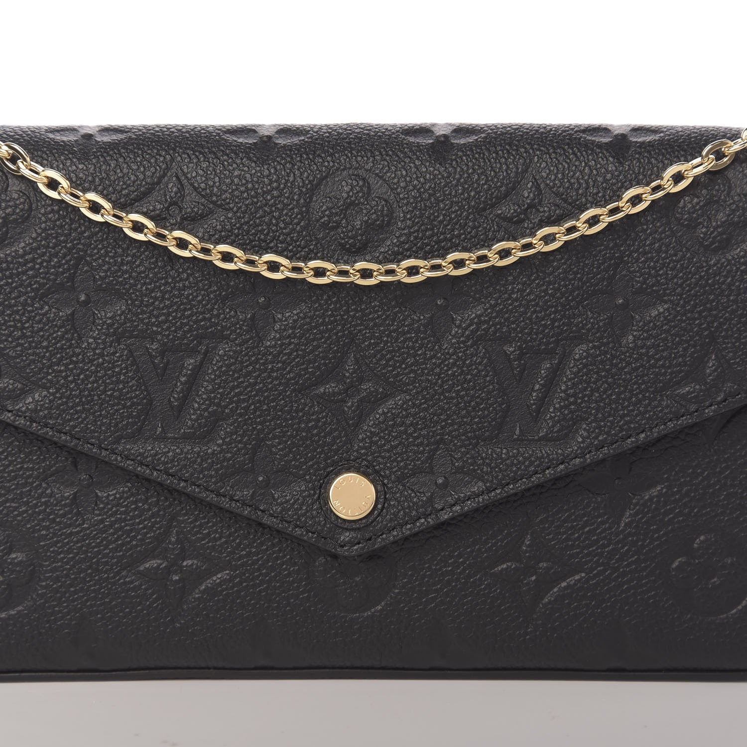 Louis Vuitton Empreinte Pochette Felicie Chain Wallet Black 10 of 10