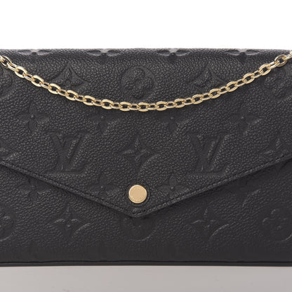 Louis Vuitton Empreinte Pochette Felicie Chain Wallet Black 10 of 10