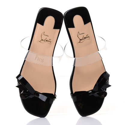 Christian Louboutin Patent PVC Just Nodo Flat 38.5 Black 5 of 9