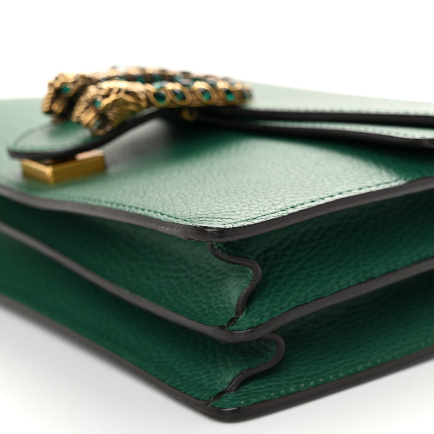 Gucci Pebbled Calfskin Small Dionysus Shoulder Bag Emerald 10 of 10