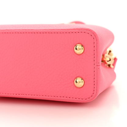 Louis Vuitton Taurillon Monogram Tile Capucines Mini Dragonfruit Ballet Pink 9 of 9