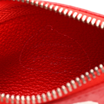 Louis Vuitton LV X YK Empreinte Infinity Dots Key Pouch Red White 6 of 7