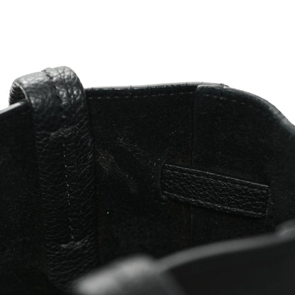 Celine Soft Grained Calfskin Small Belt Cabas Phantom Black 10 of 10
