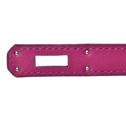 Hermes Swift Kelly Cut Clutch Pochette Rose Pourpre 12 of 22