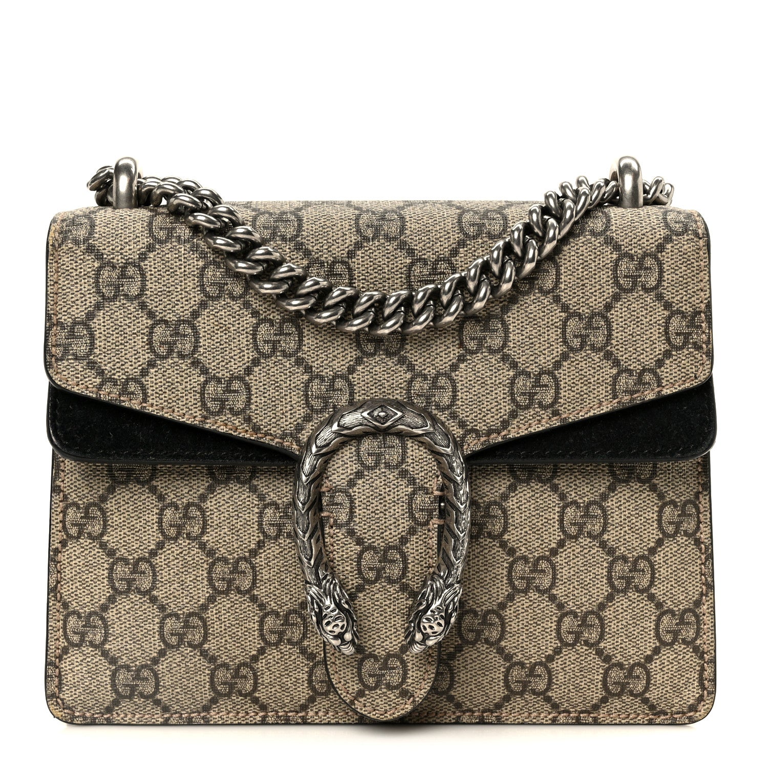 Gucci GG Supreme Monogram Mini Dionysus Shoulder Bag Black 1 of 10