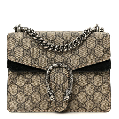 Gucci GG Supreme Monogram Mini Dionysus Shoulder Bag Black 1 of 10