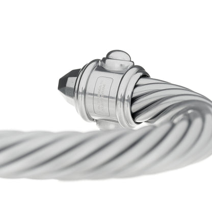 David Yurman Aluminum 10mm Cable Renaissance Bracelet Grey 3 of 5