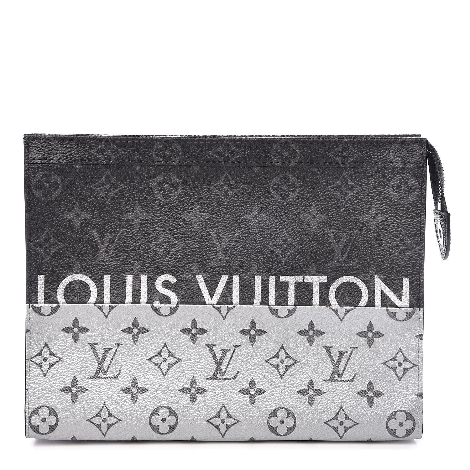 Louis Vuitton Monogram Eclipse Split Pochette Voyage MM 1 of 9