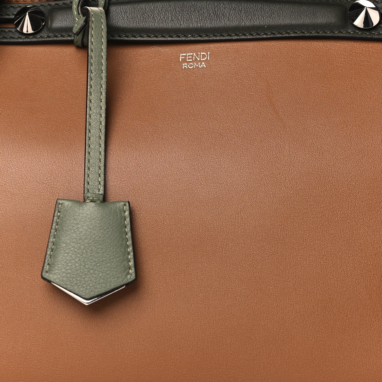 Fendi Vitello Dolce 4 Color Large By The Way Boston Bag Orzo Multicolor 8 of 10