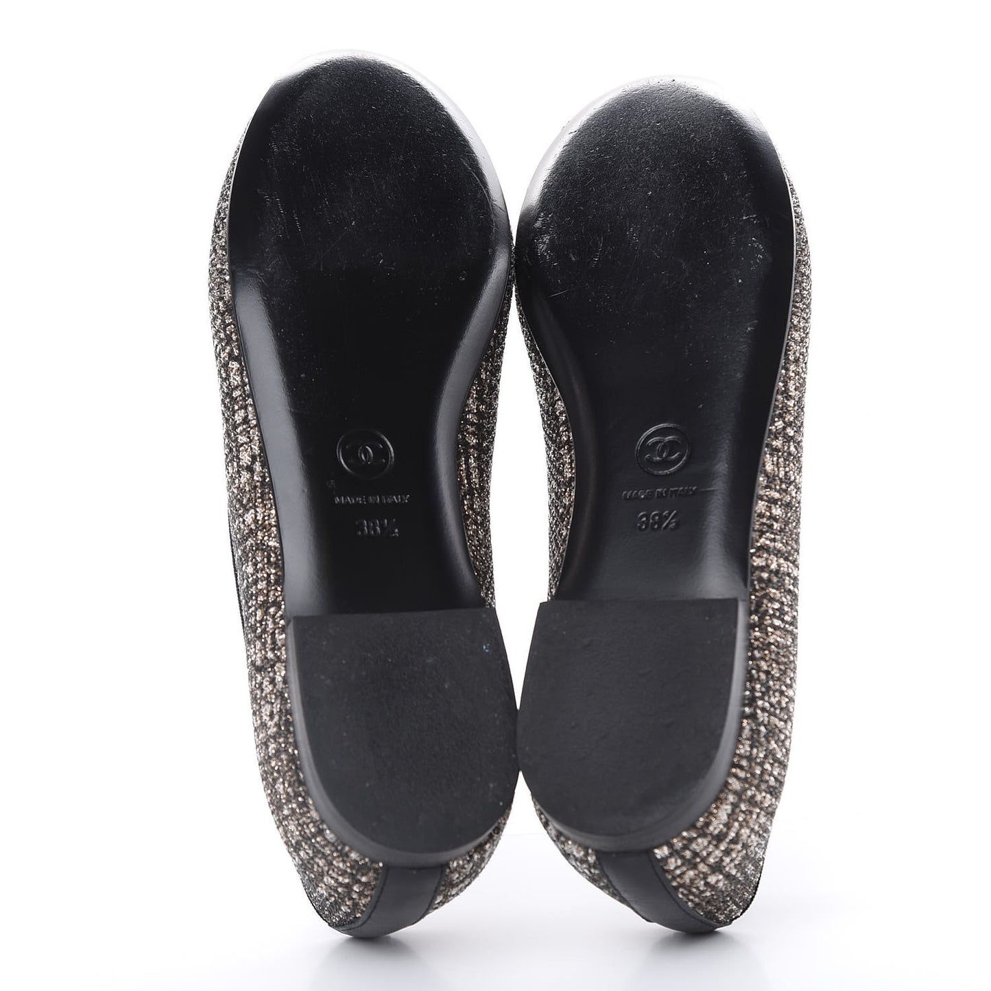Fantasy Tweed CC Mocassin Loafers 38.5 Pink Black