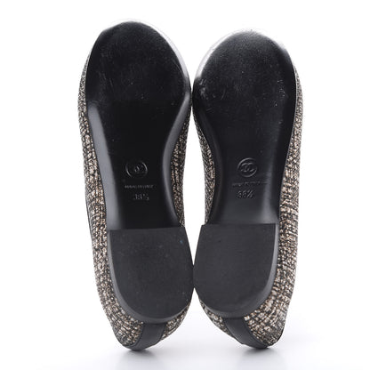 Chanel Fantasy Tweed CC Mocassin Loafers 38.5 Pink Black 5 of 11