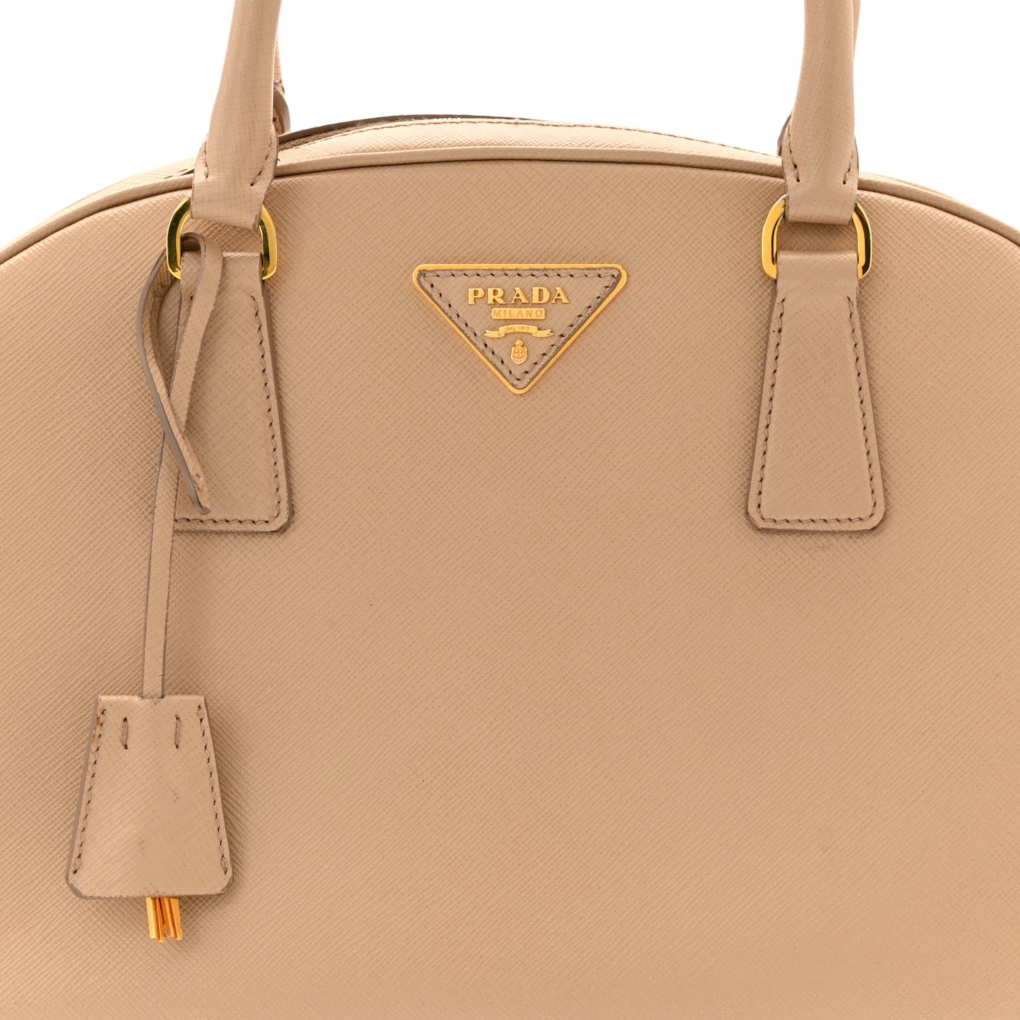 Saffiano Bowling Bag Sabbia