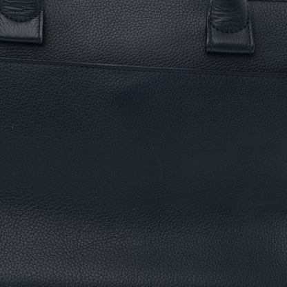 Chanel Grained Calfskin Neo Executive Shopper Tote Dark Blue Black 12 of 16