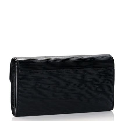 Louis Vuitton Epi Sarah Wallet NM Black 3 of 7