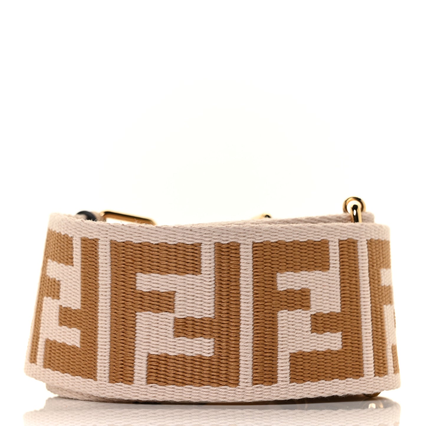 Ribbon Vitello King FF 1974 Adjustable Strap You Poudre Cuoio Miele Scuro