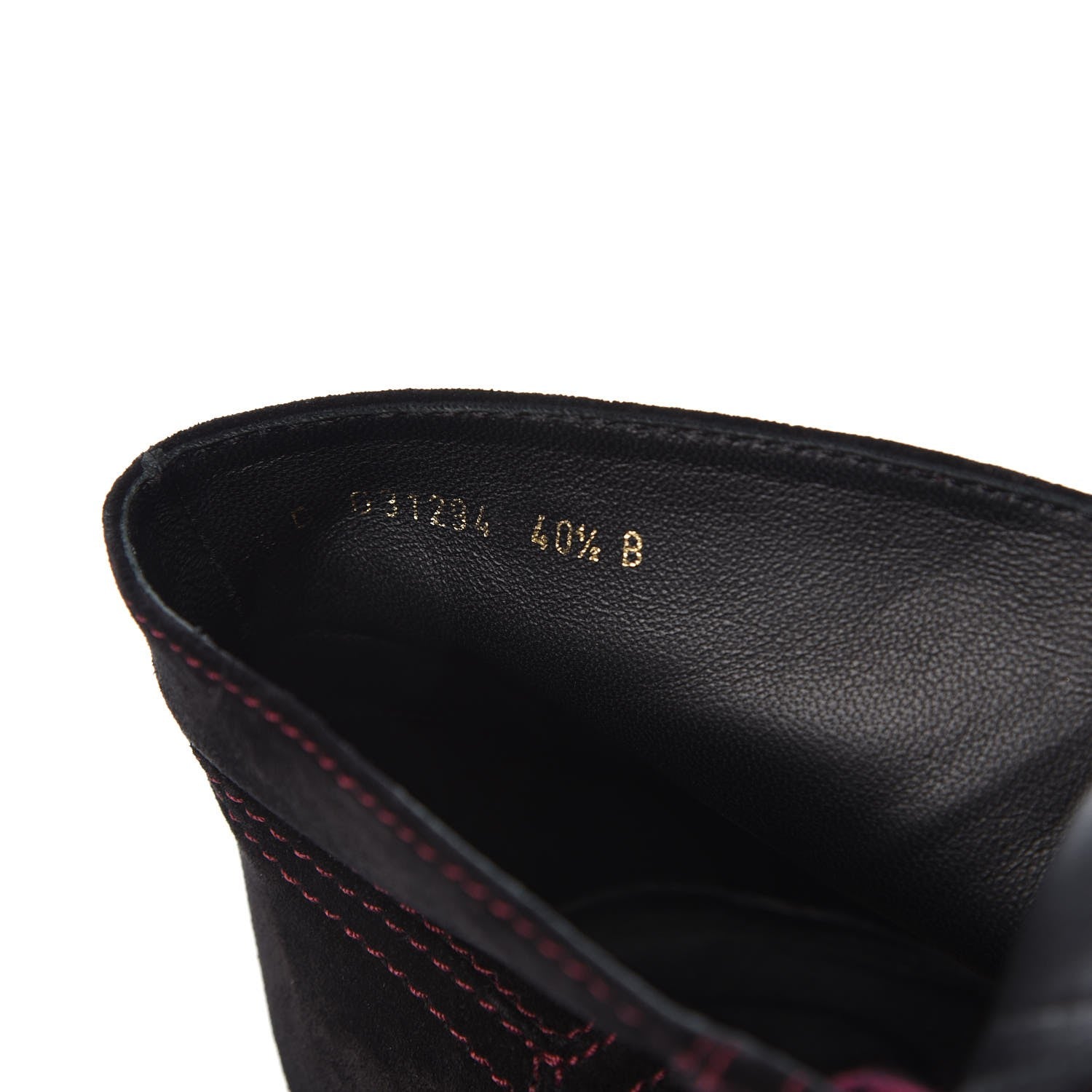 Chanel Suede Calfskin Lace Up Wedge Booties 40.5 Black 8 of 9