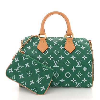 Louis Vuitton Calfskin Monogram Speedy P9 Bandouliere 25 Green 3 of 11