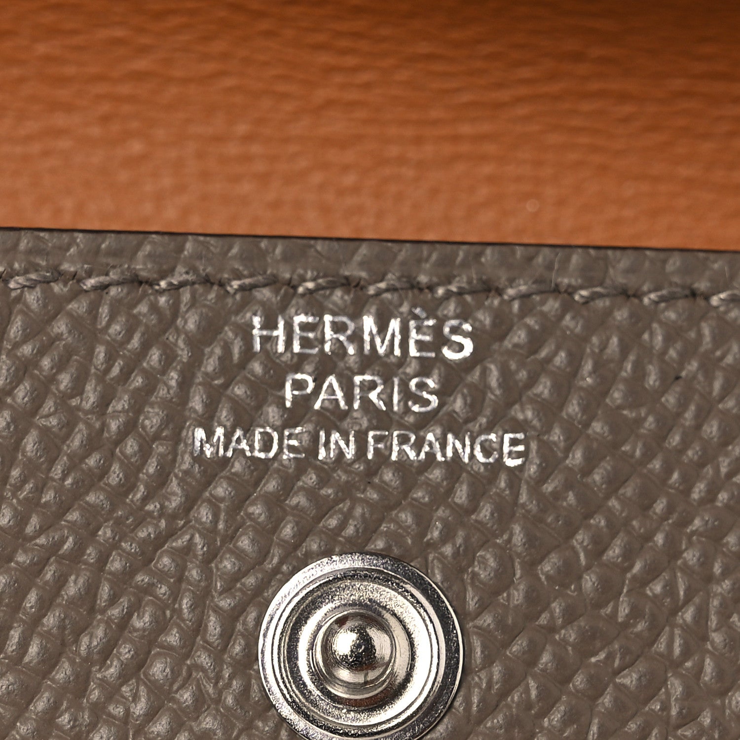 Hermes Epsom Kelly Pocket Belt Etoupe 5 of 9