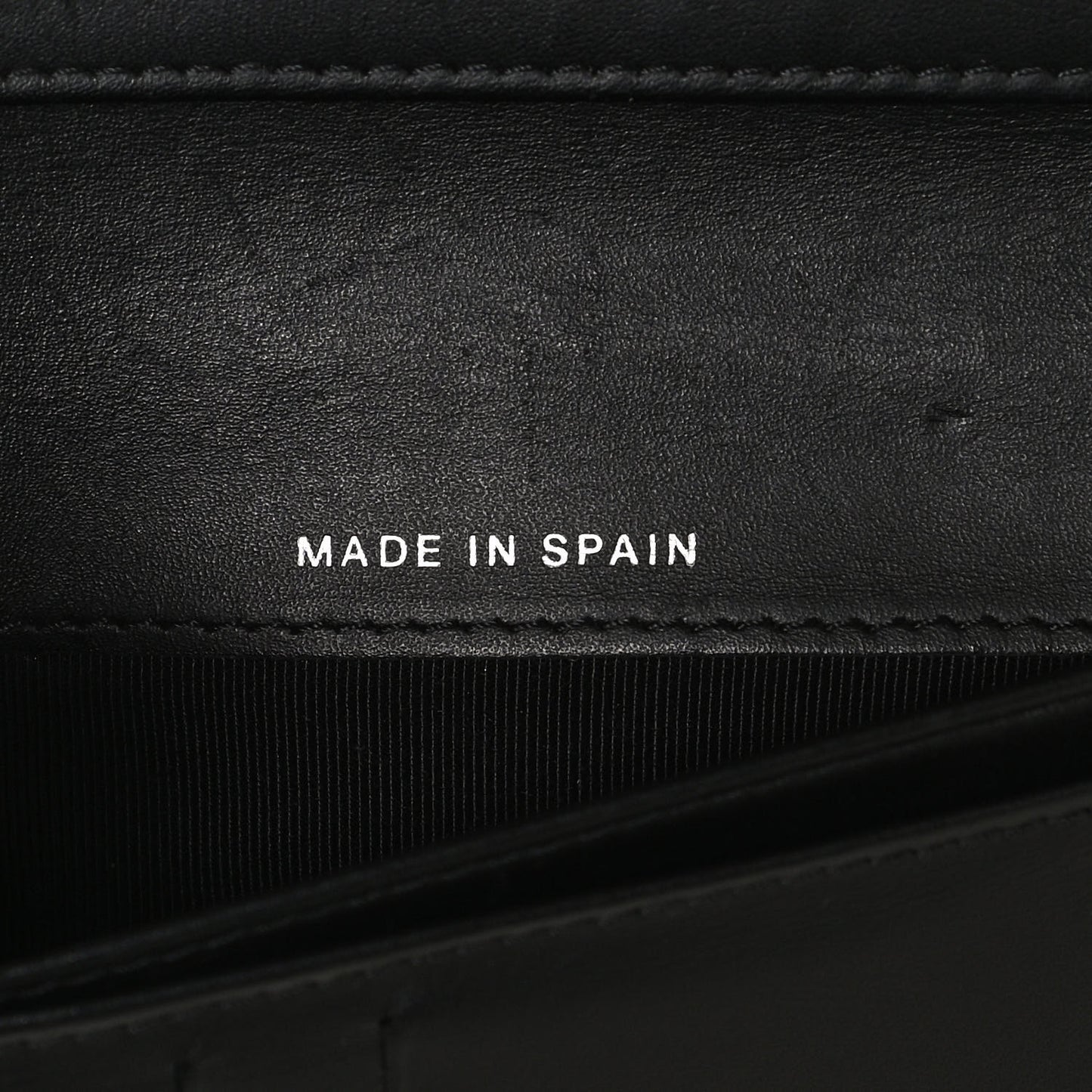Patent Quilted Zip Pocket Wallet Black
