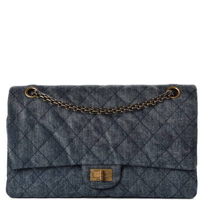 Chanel Denim Quilted 2.55 Reissue 226 Flap Dark Blue 1 of 10