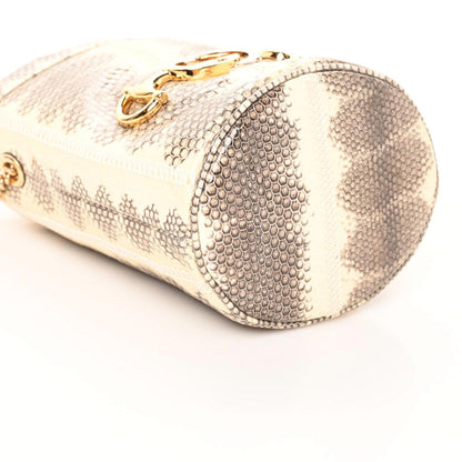 Gucci Snakeskin Mini Zumi Bucket Bag Grey 5 of 8