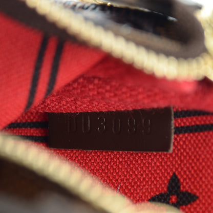 Louis Vuitton Damier Ebene Complice Trunks and Bags Mini Pochette Accessories Red 6 of 7