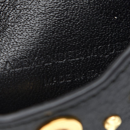 Alexander McQueen Calfskin Studded Skull Envelope Card Holder Black 6 of 6