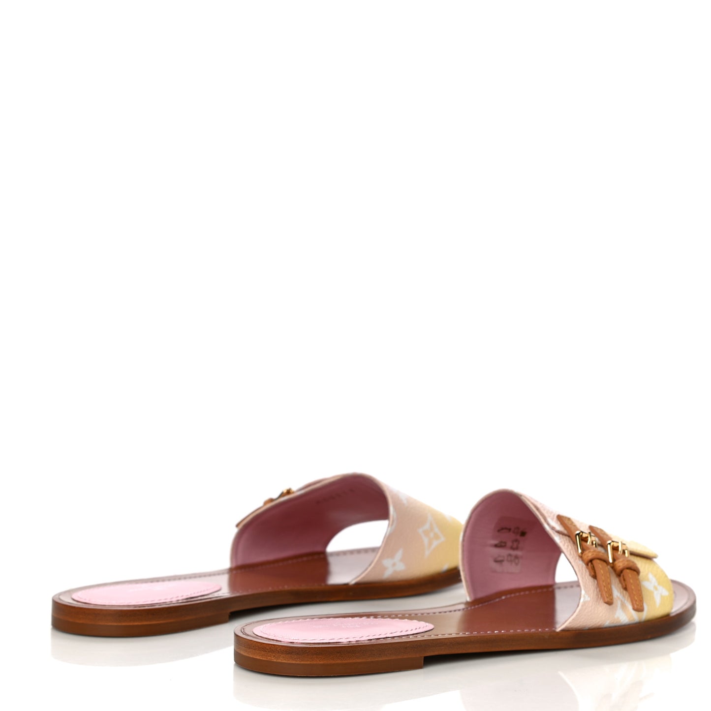 Monogram By The Pool Lock It Flat Mule 41 Pink