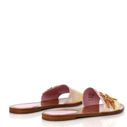 Louis Vuitton Monogram By The Pool Lock It Flat Mule 41 Pink 2 of 10