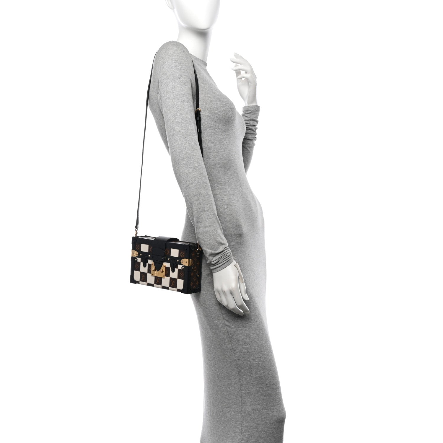 Louis Vuitton Monogram Tressage Petite Malle Creme 2 of 12