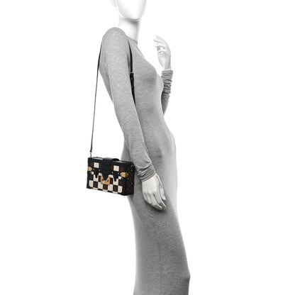 Louis Vuitton Monogram Tressage Petite Malle Creme 2 of 12