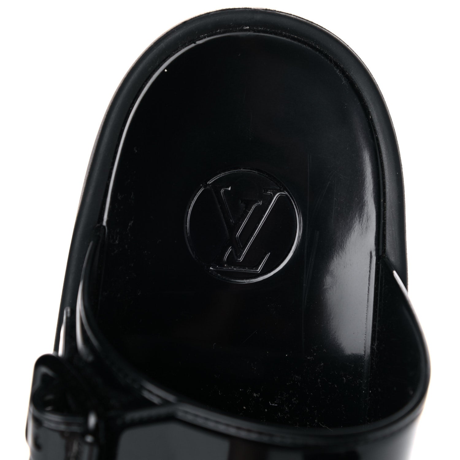 Louis Vuitton Monogram Sunbath Flat Mule Sandals 38 Black 8 of 11