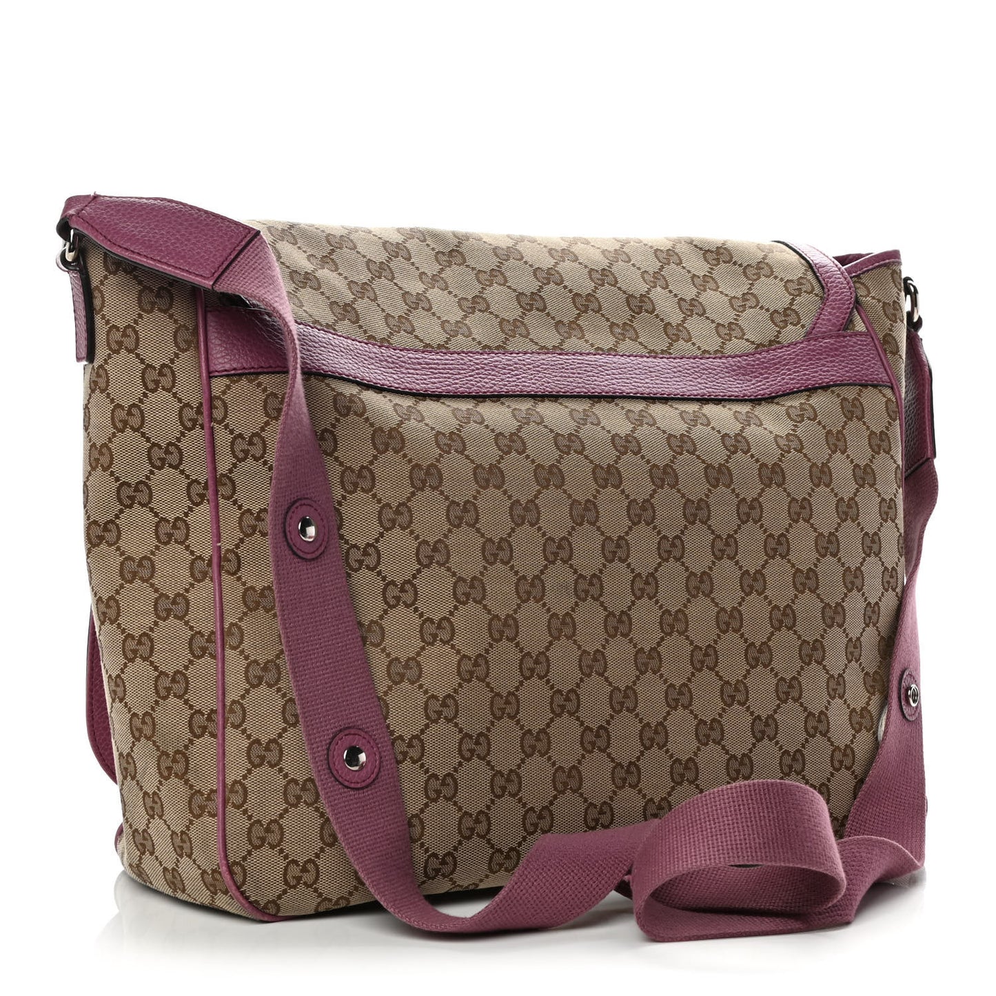 Monogram Convertible Diaper Bag Beige Peonia Flower