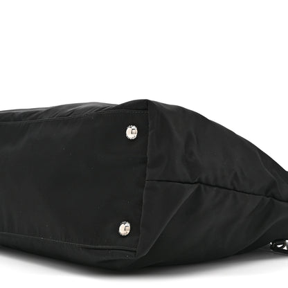 Prada Tessuto Nylon Saffiano Shopping Tote Black 10 of 10