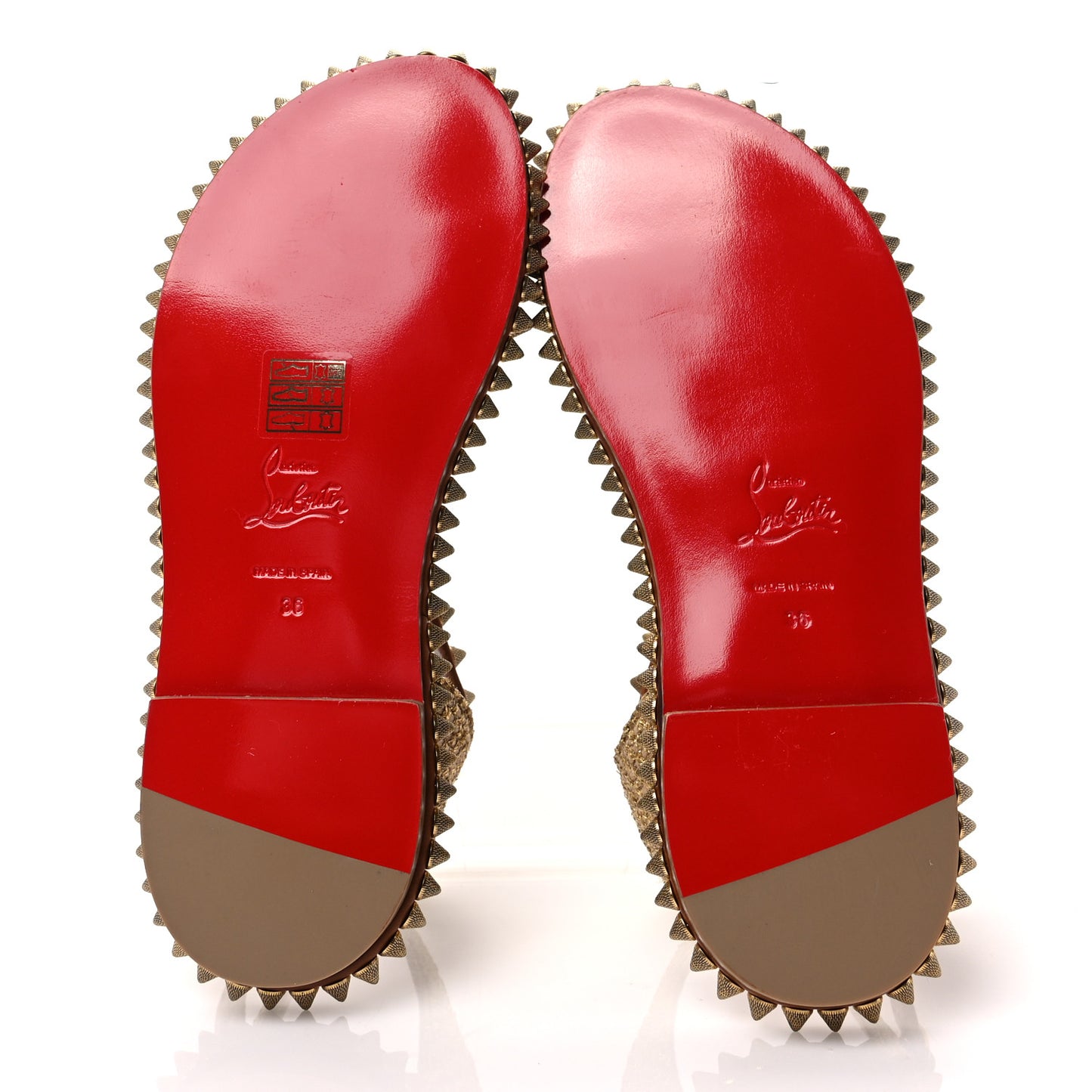 Specchio Cordorella Flat Sandals 36 Cuoio