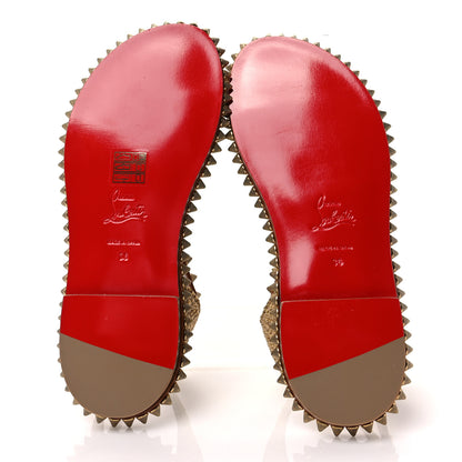 Christian Louboutin Specchio Cordorella Flat Sandals 36 Cuoio 5 of 8