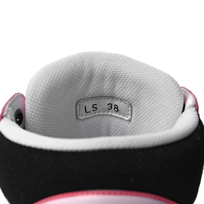 Christian Dior Nylon Calfskin Womens D-Player High Top Sneakers 38 Pink 6 of 7
