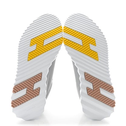 Hermes Air Mesh Suede Goatskin Bouncing Sneakers 38 Gris Temperance 5 of 9